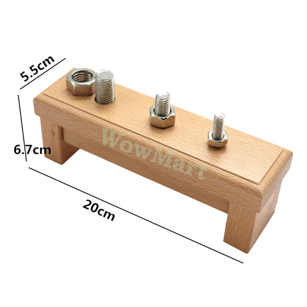 Montessori Learning Tool Toy Bolts and Nuts Trainning Board Kit Preschool -