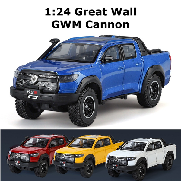 1:24 Great Wall Motor GWM Cannon Alpha Car Model Sound Light Collect Model Toy 