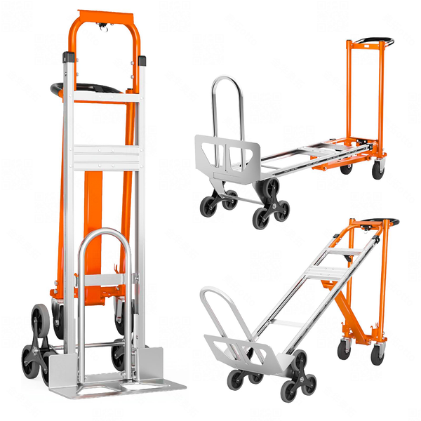 3-in-1 Heavy Duty Stair Climbing Hand Truck Trolley Convertible Platform Dolly