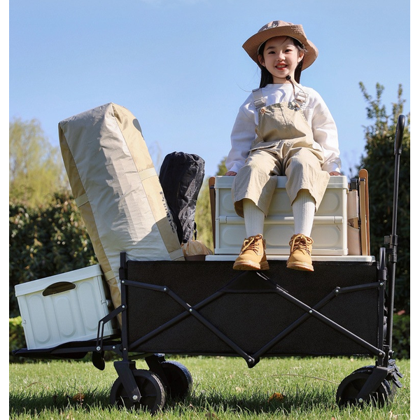 Big Wheel All Terrain Utility Beach Wagon Cart Camping Buggy Cart Garden Trolley