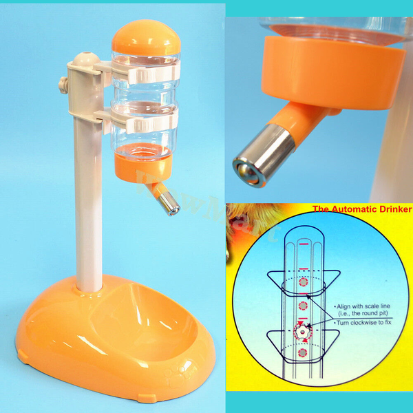 New Dog Cat On-the-Go Pet Feeder Feeding Bowl with Automatic Drinker 2 colors