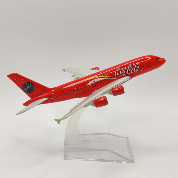 1:400 Metal Diecast Coca-Cola Livery A380 Plane Model Airbus Aircraft Model
