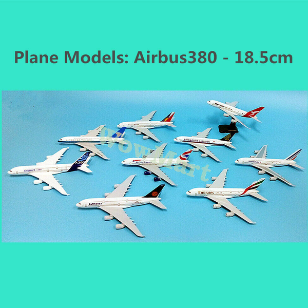 1:400 Quality Metal Emirates Singapore Airlines Airbus A380 Aircraft Plane Model