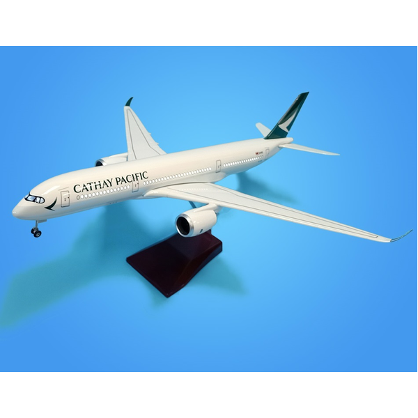 1:140 Cathay Pacific A350 Plane Model LED Light Wheel Airbus Aircraft Model 47cm