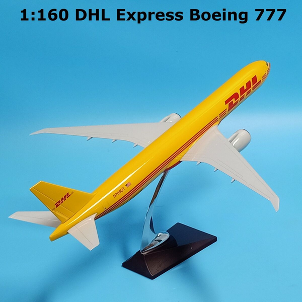 1:160 DHL Express B777 Cargo Plane Model Resin Boeing Aircraft Plane Model 48cm
