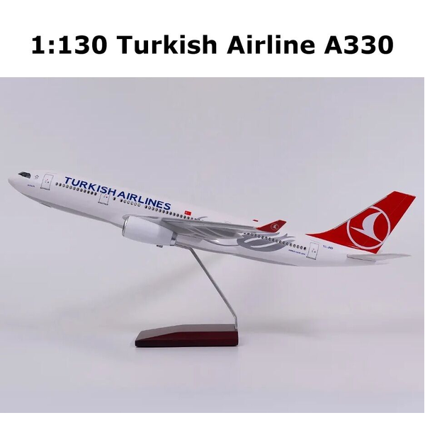 1:130 Turkish Airline A330 Plane Model Airbus A330-300 Aircraft Model 48cm