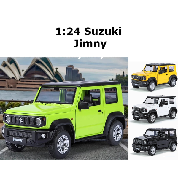 1:24 Alloy Suzuki Jimny SUV Car Model &amp; Stand Sound Light Collection Model Toy