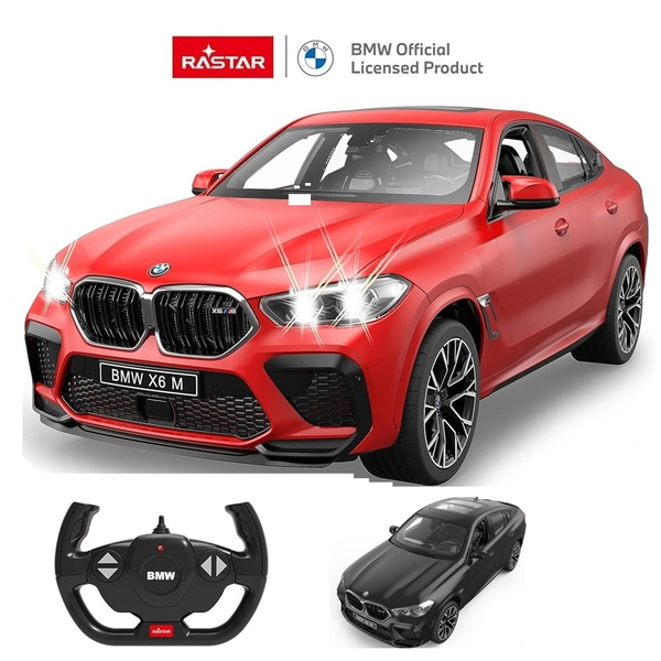 2.4G RASTAR 1:14 Remote Control LED Light BMW X6 Car Model Birthday Gift RC Toy