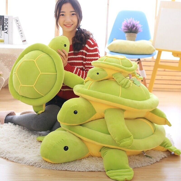 Cuddly Soft Plush Stuffed Animal Sea Turtle Doll Cushion Throw Pillow 35-80cm -