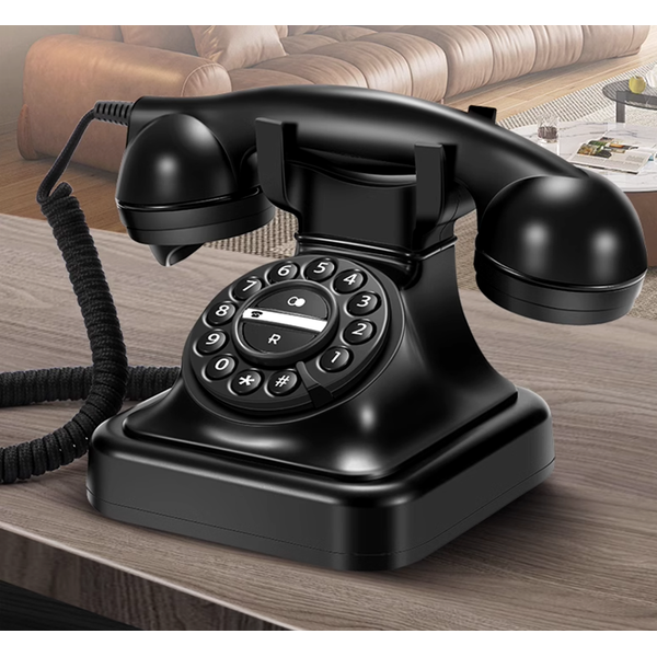 Retro Vintage Antique Landline Cord Telephone Phone Set Home Office Decoration 