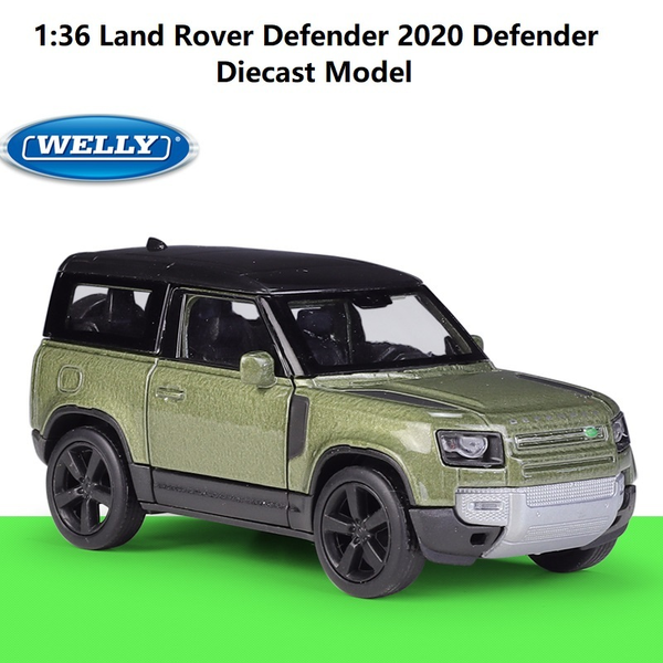 WELLY 1:36 Metal Diecast 2020 Land Rover Defender Car Model Pull Back Car Collection Toy