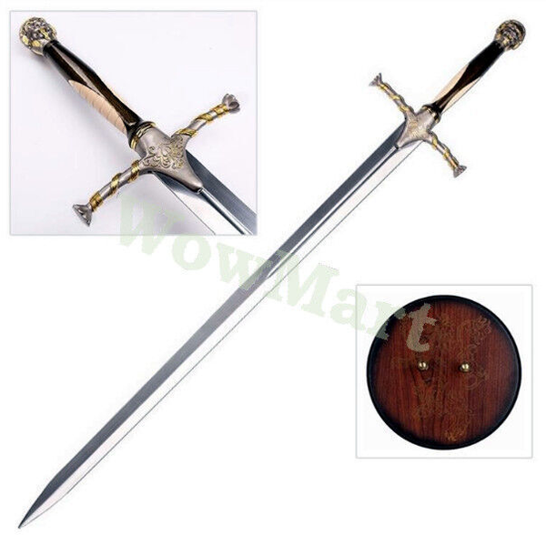 Game of Thrones 51'' Jaime Lannister's Sword Replica &amp; Wood Display Plaque #5987