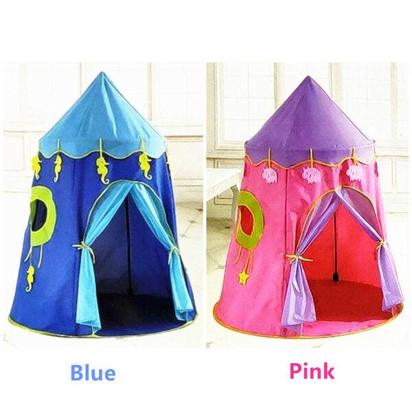 Indoor Outdoor Kid Portable Folding Cubby House Toy Castle Fairy Play Tent -